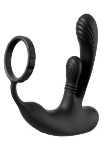 Anal Fantasy Elite Ass-Gasm IntiMotion Multi-motor Rechargeable Silicone Anal Plug - Black