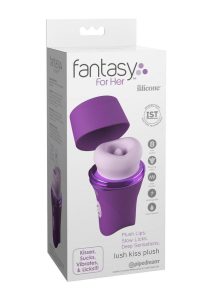 Fantasy For Her Lush Kiss Plush Rechargeable Silicone Clitoral Stimulator - Purple