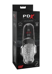 PDX Elite Ultra Milker Pro Rechargeable Masturbator - Clear/Black