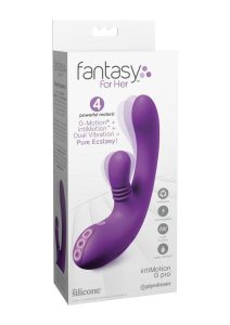 Fantasy for Her IntiMotion G-Pro Rechargeable Silicone Rabbit Vibrator with Clitoral Stimulator - Purple