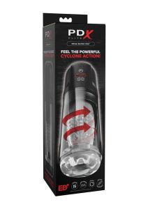 PDX Elite Rechargeable Mega-Bator Pro Masturbator - Clear/Black