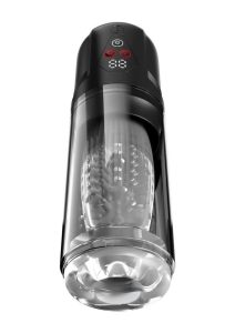 PDX Elite Rechargeable Mega-Bator Pro Masturbator - Clear/Black
