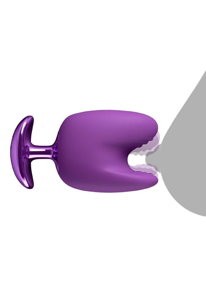 Fantasy For Her Luv Bites Rechargeable Silicone Stimulator - Purple - Image 3