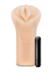 EnLust Emma Male Masturbator with Bullet Vibrator - Pussy - Vanilla