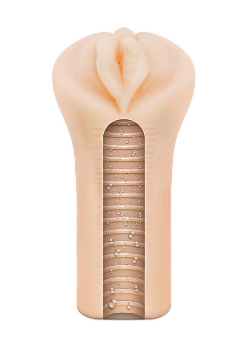 EnLust Emma Male Masturbator with Bullet Vibrator - Pussy - Vanilla - Image 4