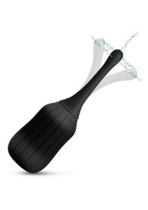 CleanStream Silicone Enema Bulb with Poseable Nozzle - Black