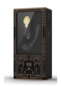 Zalo Aya Rechargeable Silicone Wearable Vibrator - Black/Gold