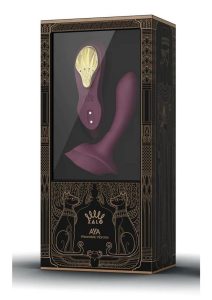 Zalo Aya Rechargeable Silicone Wearable Vibrator - Purple/Gold
