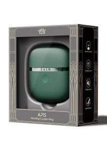 Zalo Apis Rechargeable Silicone App Compatible Vibrating Couple`s Ring - Green