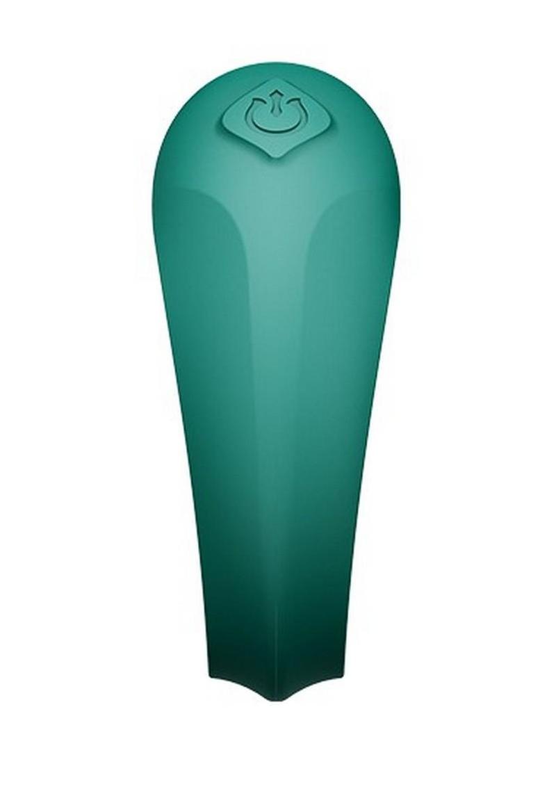 Zalo Apis Rechargeable Silicone App Compatible Vibrating Couple`s Ring - Green - Image 4