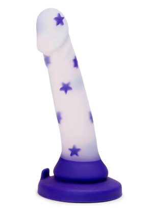 Together Starfloat Bliss Silicone Dildo 6in - Clear/Purple
