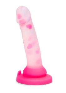 Together Heartfloat Bliss Silicone Dildo 6in - Clear/Pink