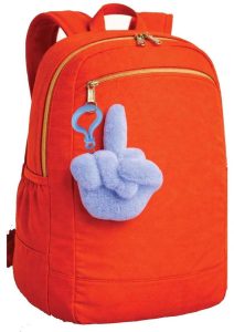 Fucks to Give Twirly Bird Plushy Keychain Charm - Blue
