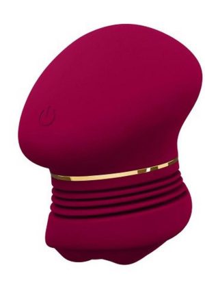 The Blush Collection Riana Rechargeable Silicone Clitoral Stimulator - Mulberry Wine