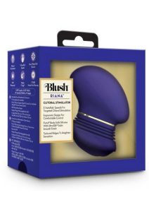 The Blush Collection Riana Rechargeable Silicone Clitoral Stimulator - Royal Indigo