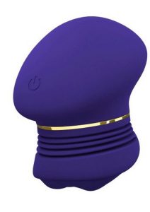 The Blush Collection Riana Rechargeable Silicone Clitoral Stimulator - Royal Indigo