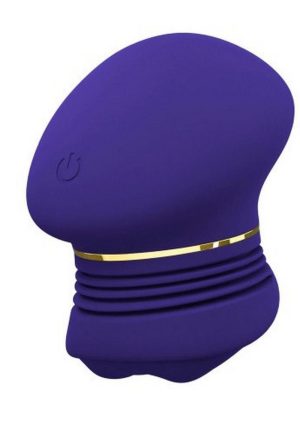 The Blush Collection Riana Rechargeable Silicone Clitoral Stimulator - Royal Indigo