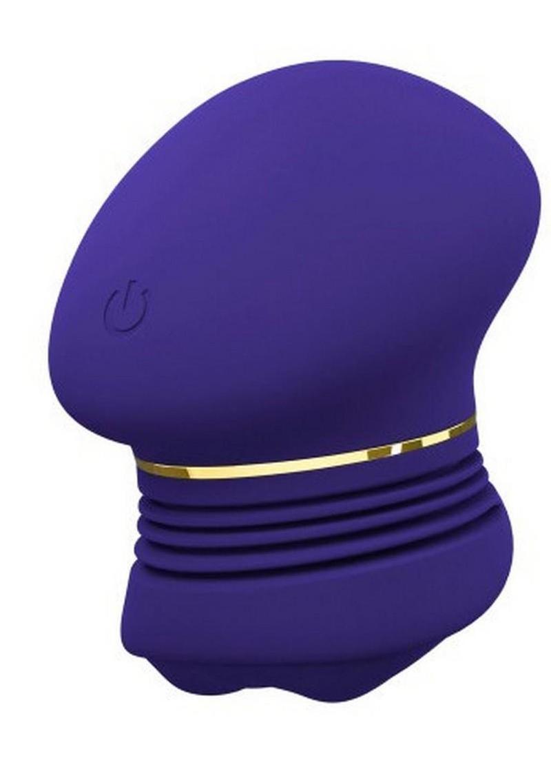 The Blush Collection Riana Rechargeable Silicone Clitoral Stimulator – Royal Indigo