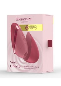 Womanizer Next Liberty Rechargeable Silicone Clitoral Stimulator -  Bordeaux