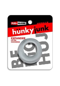 Hunkyjunk Expander Slimmer Scoop Style Silicone Cockring - Clear Steam