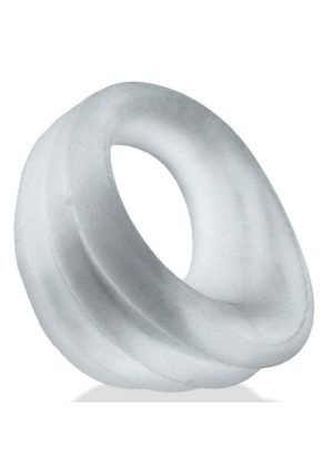 Hunkyjunk Expander Slimmer Scoop Style Silicone Cockring - Clear Steam