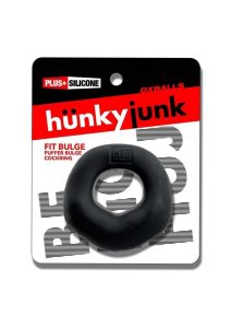 Hunkyjunk Fit Bulge Hung-Style Silicone Cockring - Black Fog