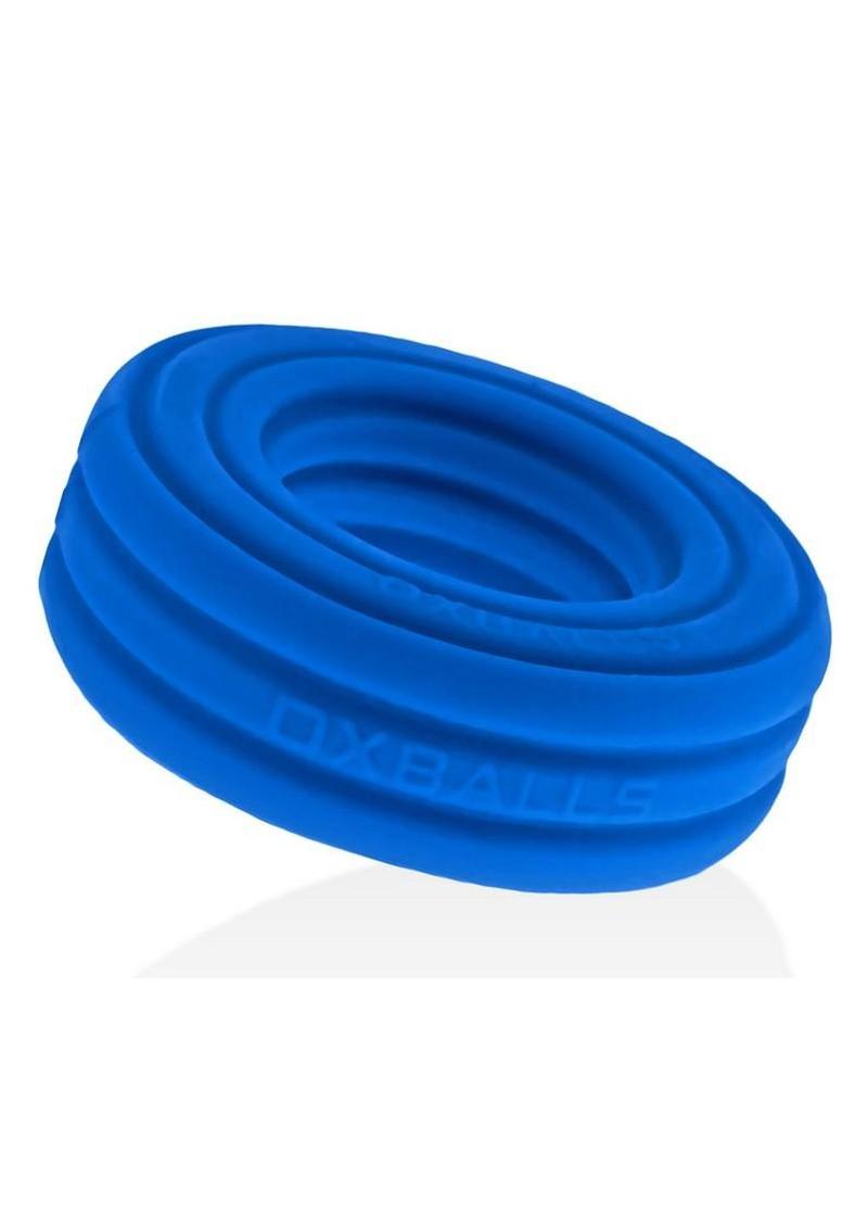 Hunkyjock Roto Grooved Gripper Ribbed Cockring - Teal Fizz - Image 4
