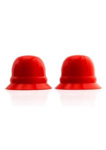 Hunkyjunk Nano Nips Just the Tip Silicone Nipple Nubs - Red