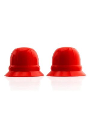 Hunkyjunk Nano Nips Just the Tip Silicone Nipple Nubs - Red