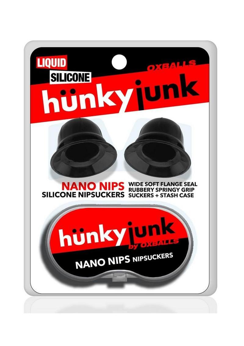 Hunkyjunk Nano Nips Just the Tip Silicone Nipple Nubs - Black