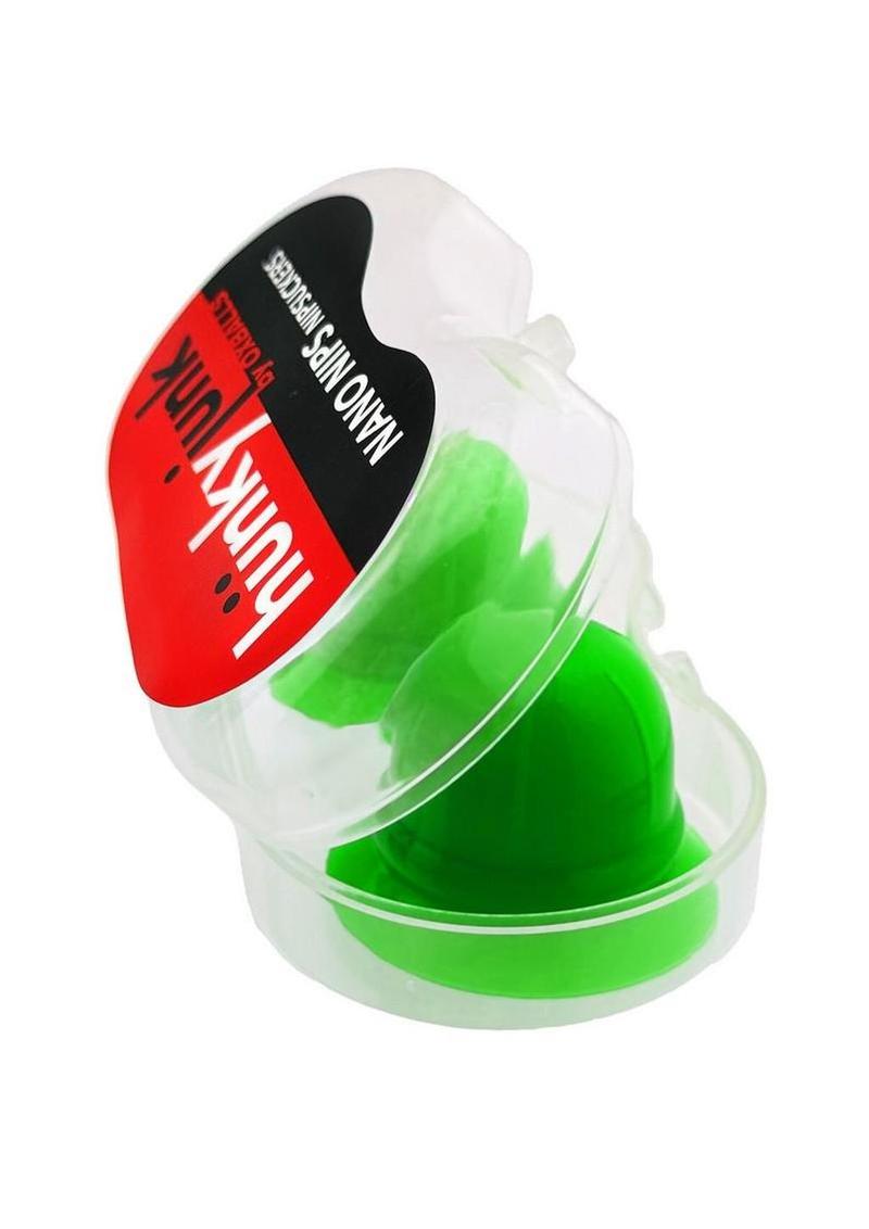 Hunkyjunk Nano Nips Just the Tip Silicone Nipple Nubs - Lizzard Green - Image 4