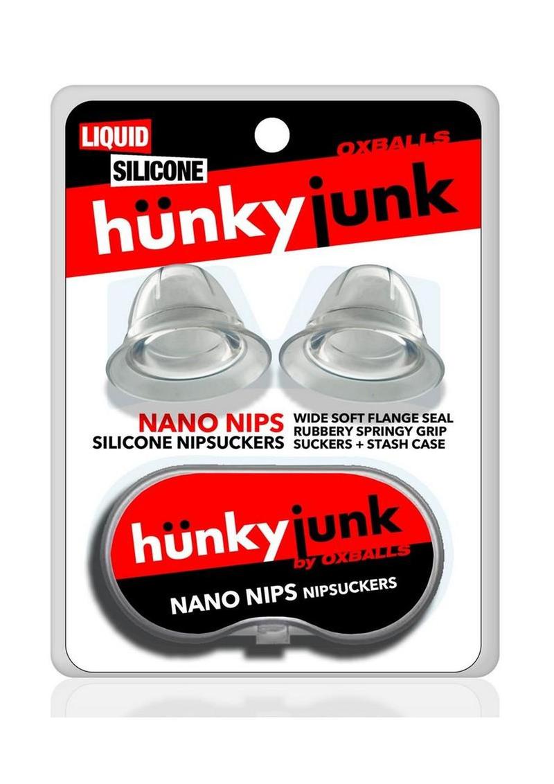 Hunkyjunk Nano Nips Just the Tip Silicone Nipple Nubs - Clear