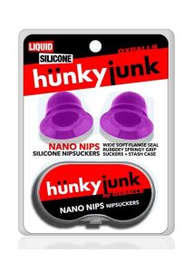 Hunkyjunk Nano Nips Just the Tip Silicone Nipple Nubs - Purple