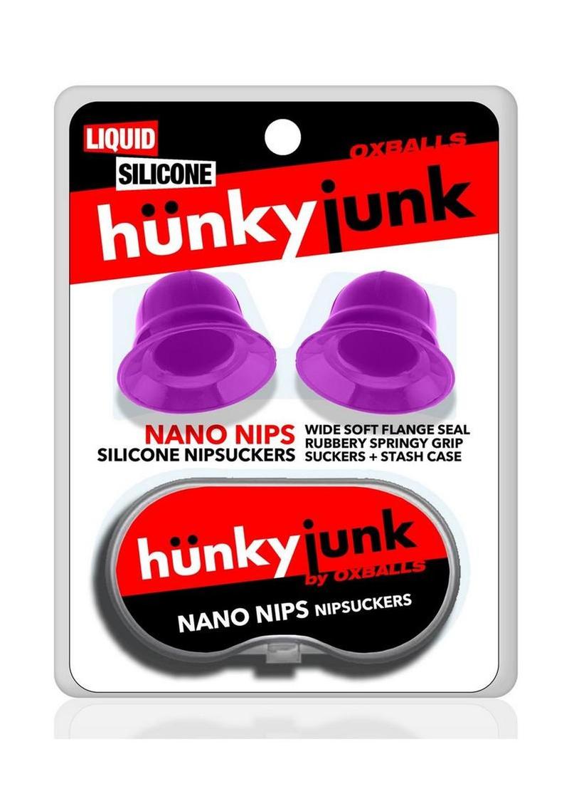 Hunkyjunk Nano Nips Just the Tip Silicone Nipple Nubs - Purple