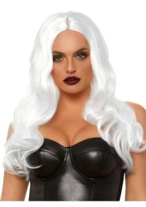 Leg Avenue Long Wavy Wig 27in - White