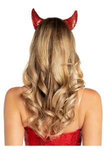 Leg Avenue Sequin Devil Horns - O/S - Red