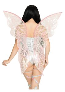 Leg Avenue Iridescent Strapless Fairy Wings - O/S - Pink