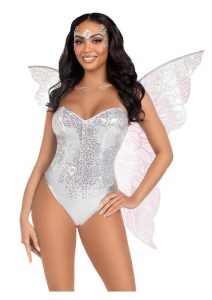 Leg Avenue Iridescent Strapless Fairy Wings - O/S - Clear