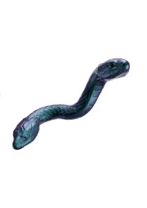 Temptasia Twin Python Silicone Double-Ended Dildo - Green/Blue