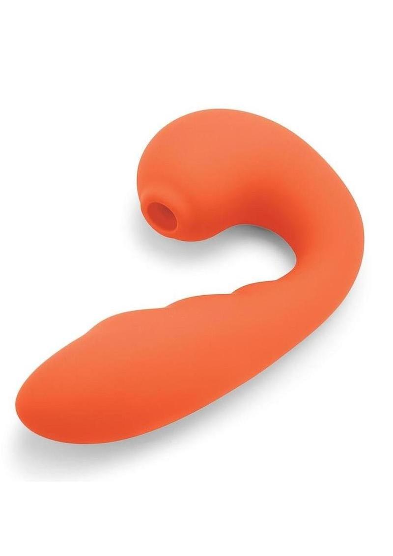 Bodywand 4Play Suck and Buzz Rechargeable Clitoral Stimulator - Orange - Image 4