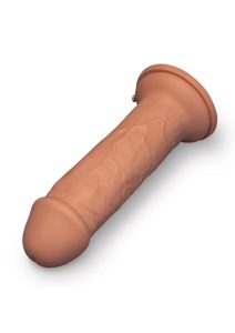 B-Vibe Girth Max Girth Dildo with Suction Cup 12in - Caramel