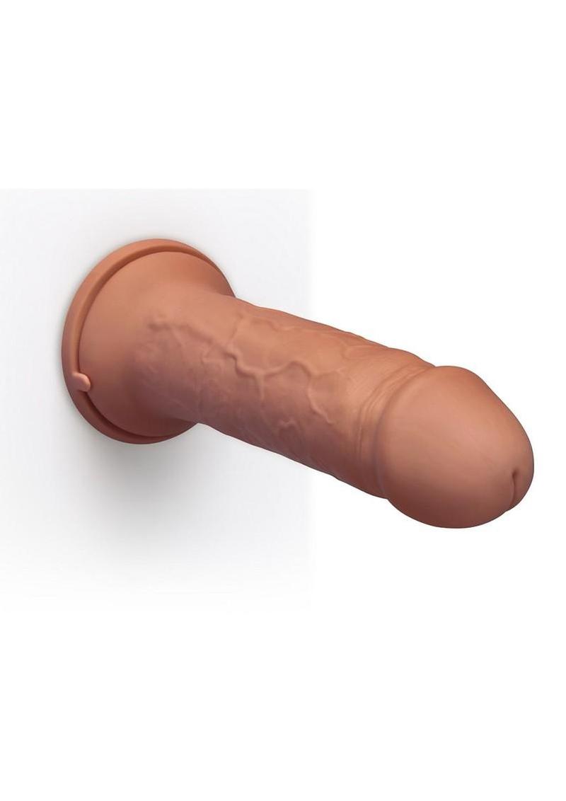B-Vibe Girth Max Girth Dildo with Suction Cup 12in - Caramel - Image 3