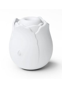 INYA The Vibrating Rose Rechargeable Silicone Clitoral Vibrator - White