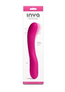 INYA Wiggle Stick Rechargeable Silicone Gyrating Vibrator 7.5in - Pink