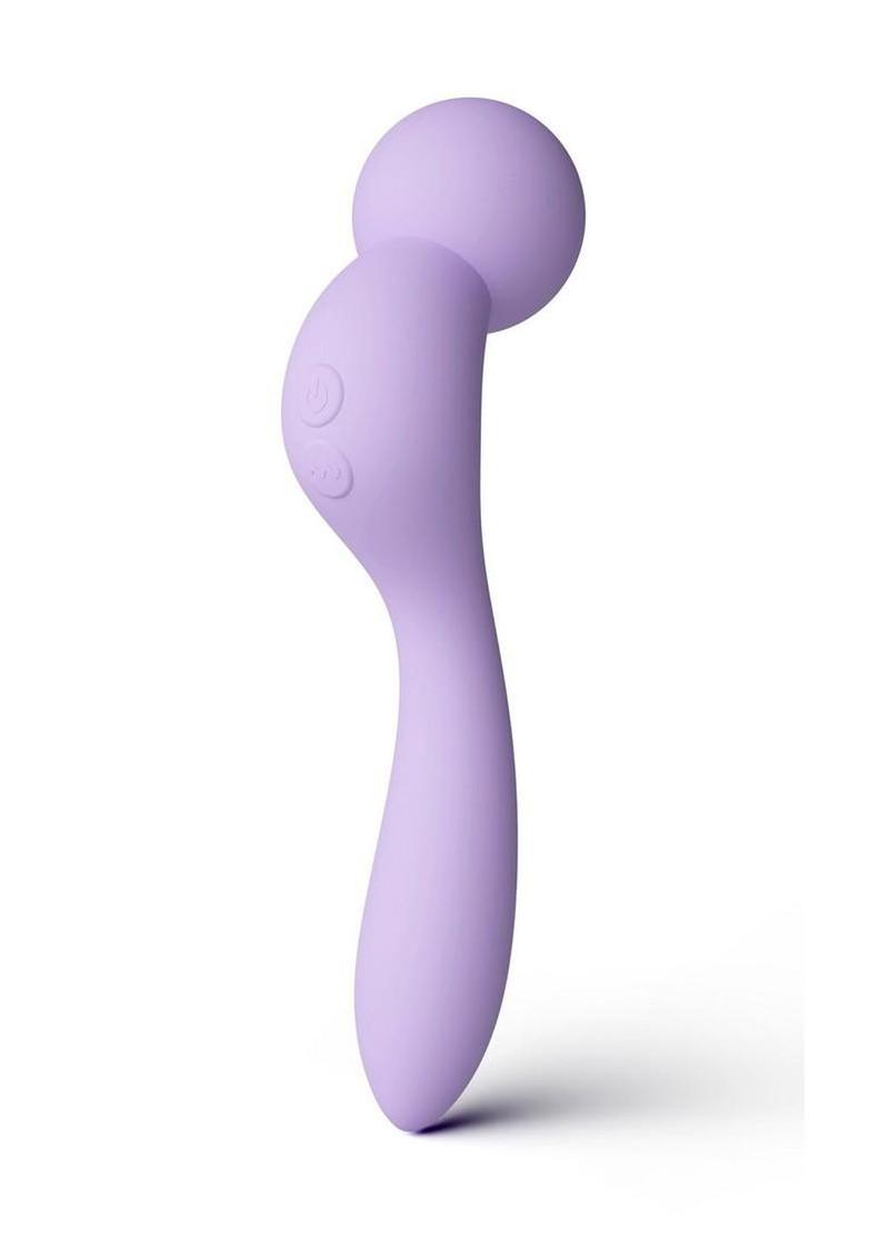INYA Pleasure Wand Rechargeable Silicone Dual End Vibrator - Lavender
