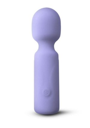 X and O`s Adore Rechargeable Silicone Mini Vibrating Wand - Blue