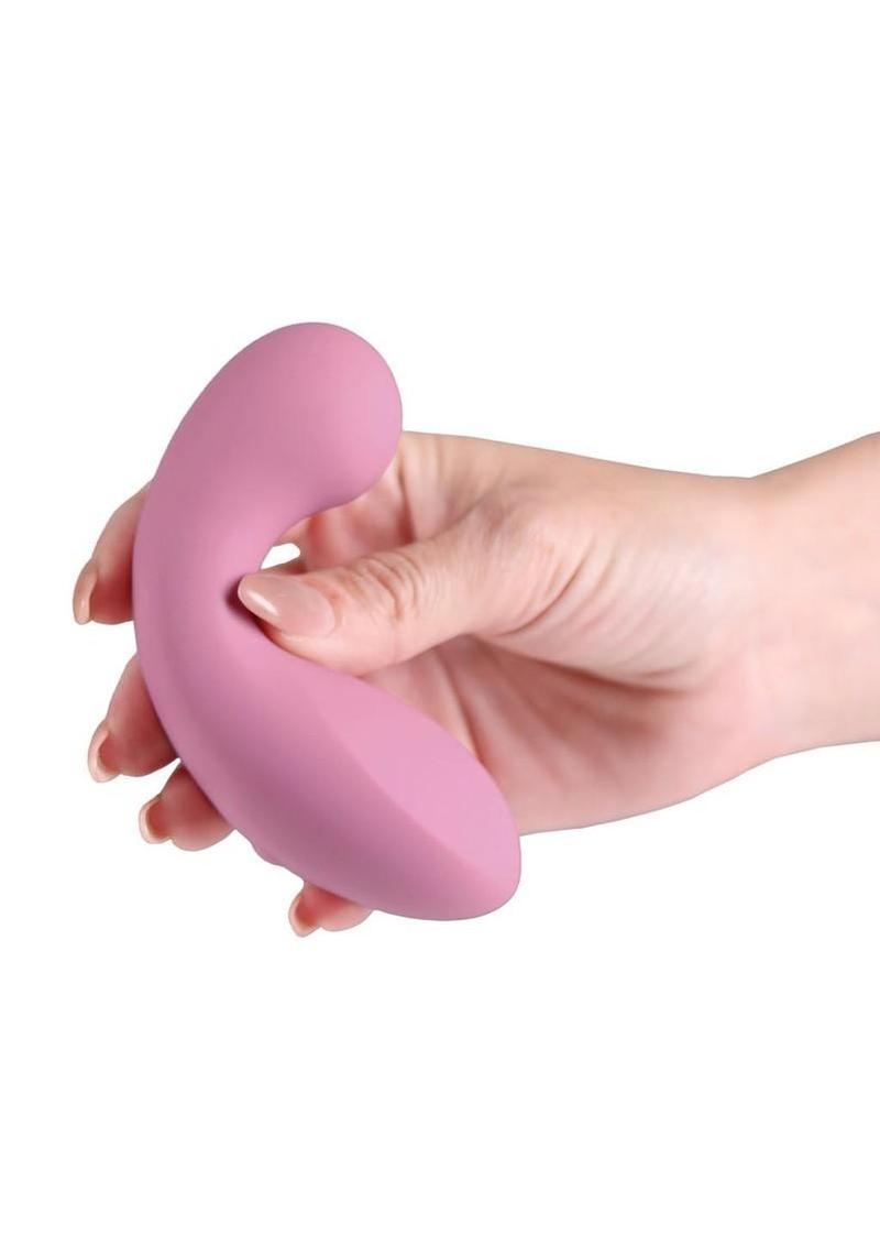 Minnie`s Flick Rechargeable Silicone Plush Vibe - Pink - Image 3