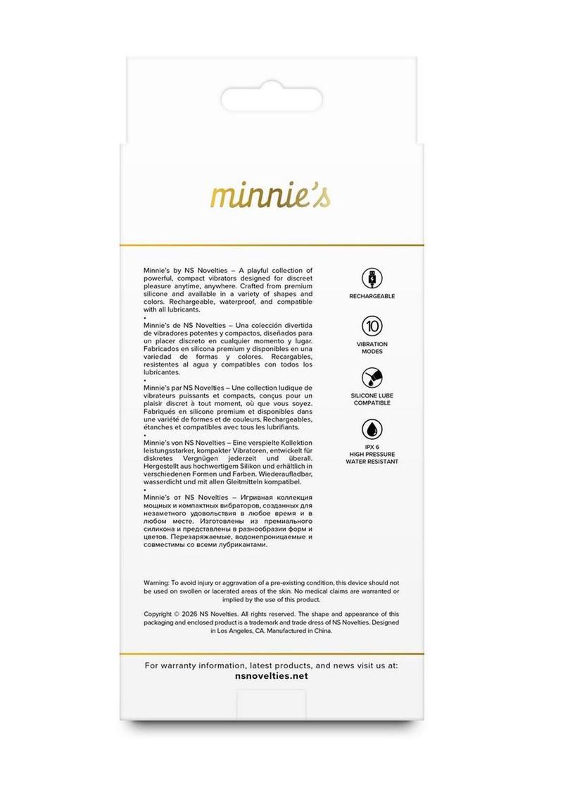 Minnie`s Flick Rechargeable Silicone Plush Vibe - Pink - Image 4