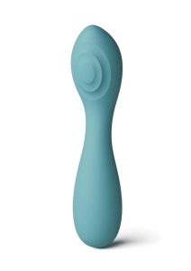 X and O`s Cherish Rechargeable Silicone Curved Vibrator - Teal