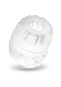 B-Vibe Stretch Tech Barrel Ultra Stretchy Cock Ring - Clear